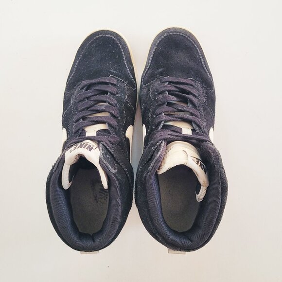 Nike Dunk Sky-Hi Wedge Heel Black/White Women's Sneakers 528899-002 - Size 7.5 - Picture 6 of 9